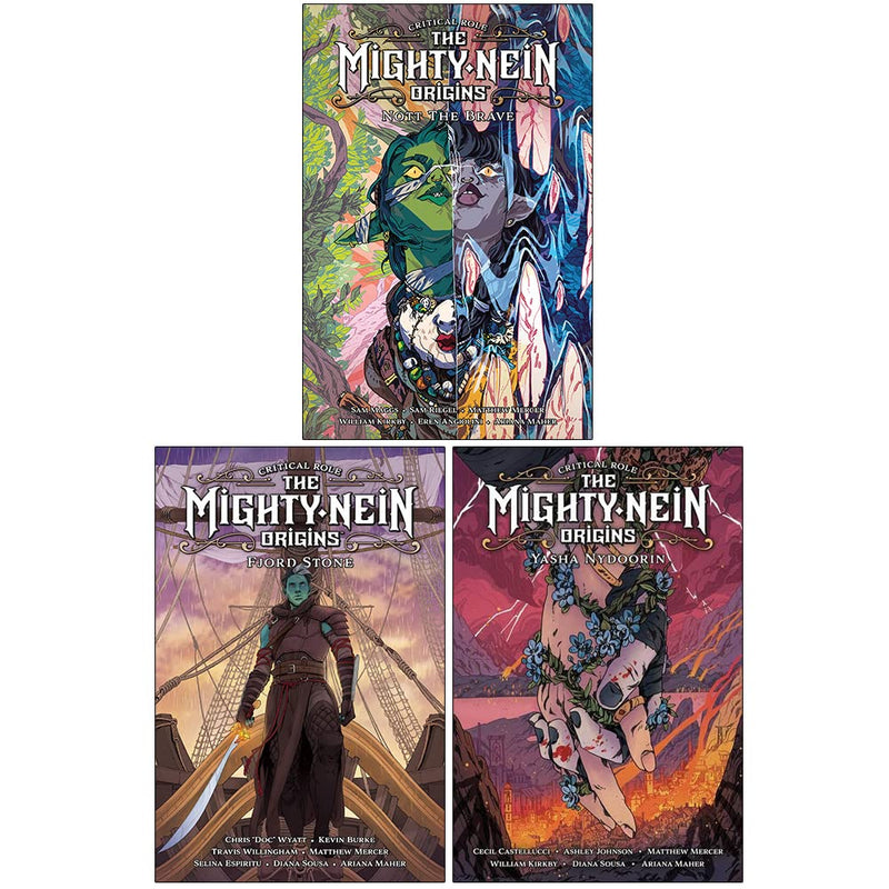 Critical Role The Mighty Nein Origins Collection 3 Books Set (Nott the Brave, Fjord Stone, Yasha Nydoorin) - The Book Bundle