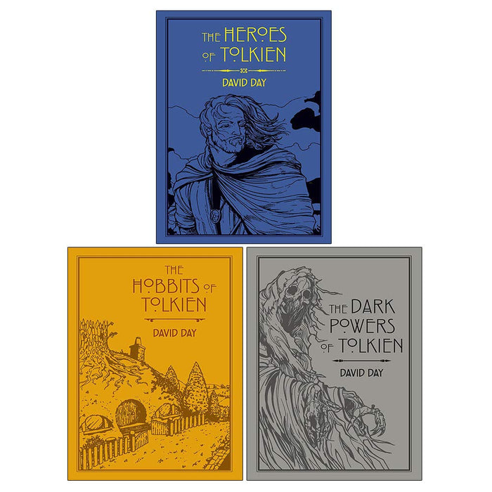 The Hobbits of Tolkien, The Dark Powers of Tolkien, The Heroes of Tolkien 3 Books Collection Set - The Book Bundle