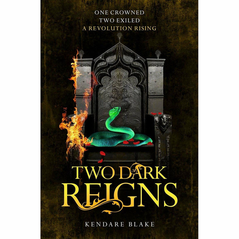 Five paperback books from the Three Dark Crowns collection by Kendare Blake, featuring dark fantasy fiction by Macmillan Children's Books.