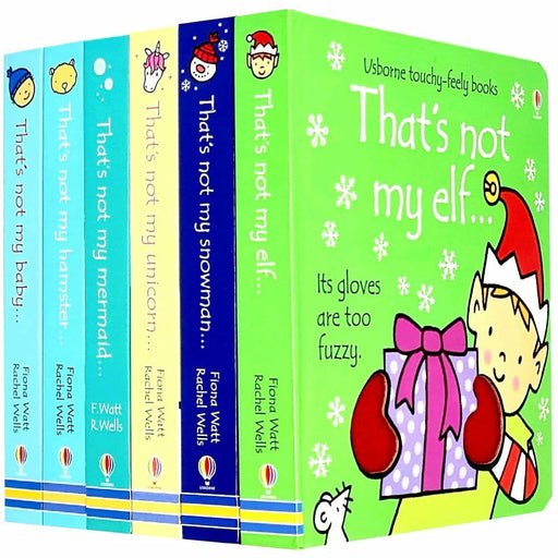 Usborne Touchy-feely Series 5 Collection 6 Books Set (Elf, Snowman, Unicorn, Mermaid, Hamster, Baby) - The Book Bundle