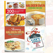 200 Halogen Oven Recipes, Skinny Halogen and The Skinny Halogen Oven 3 Books Bundle Collection with Gift Journal - The Book Bundle