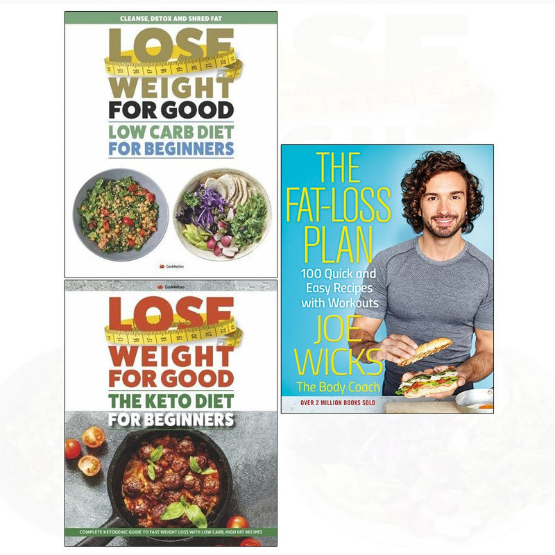 Fat-loss plan, low carb diet, keto diet 3 books collection set - The Book Bundle