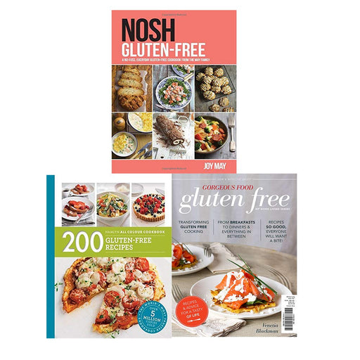 Gluten-Free Recipes 3 Books Collection Set - Nosh Gluten-Free, Gorgeous Food Gluten Free, 200 Gluten-Free Recipes - The Book Bundle
