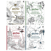Harry Potter Colouring Book 1-4 Books Collection Set (Magical Creatures, Magical Places and Characters, Magical Artefacts) - The Book Bundle