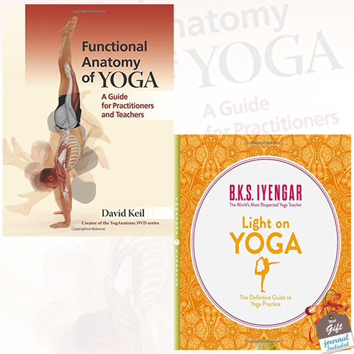 Functional Anatomy of Yoga and Light on Yoga Collection 2 Books Bundle With Gift Journal - The Book Bundle