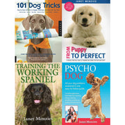 101 dog tricks, from puppy to perfect, training the working spaniel [hardcover] and psycho dog 4 books collection set - The Book Bundle