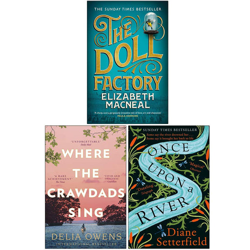 The Doll Factory, Where the Crawdads Sing, Once Upon a River 3 Books Collection Set - The Book Bundle