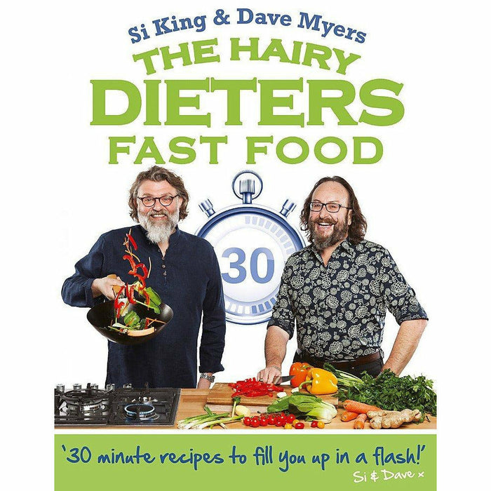 Hairy Bikers 2 Books Collection Set (The Hairy Bikers Eat to Beat Type 2 Diabetes, The Hairy Dieters: Fast Food) - The Book Bundle