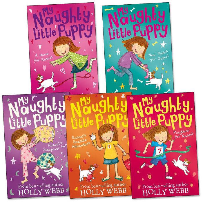 My Naughty Little Puppy Pack 5 books (My Naughty Little Puppy, New Tricks, Playtime, Rascal's Seaside, Rascal's Sleepover Fun) - The Book Bundle