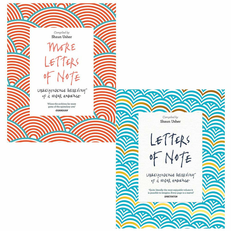 Letters of note, more letters of note 2 books collection set by shaun usher - The Book Bundle