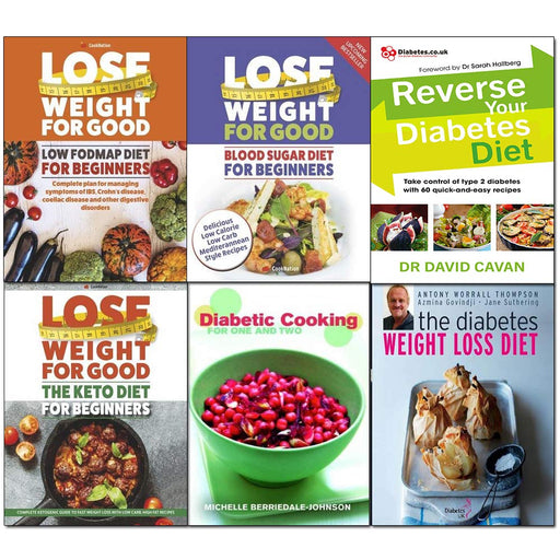 Reverse your diabetes diet, weight loss, cooking for one and two, blood sugar, low fodmap, keto diet for beginners 6 books collection set - The Book Bundle
