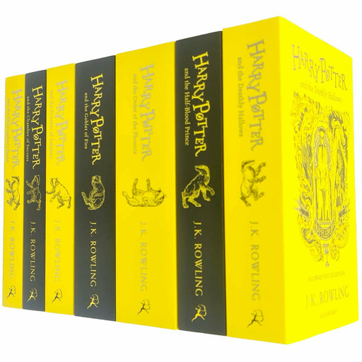 Harry Potter Hufflepuff Edition Series Collection 7 Books Set By J.K. Rowling - The Book Bundle