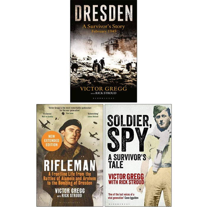 Victor Gregg Collection 3 Books Set (Dresden ,Rifleman New edition, Soldier Spy) - The Book Bundle