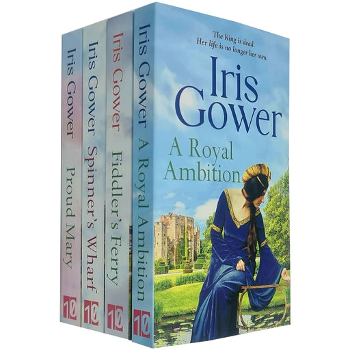 Iris Gower Collection 4 Books Set (A Royal Ambition, Fiddler's Ferry, Spinner's Wharf, Proud Mary) - The Book Bundle