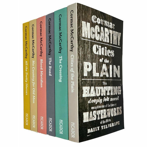 Cormac McCarthy Collection 6 Books Set (Cities of the Plain, The Crossing, The Road, Blood Meridian, No Country for Old Men, All the Pretty Horses) - The Book Bundle