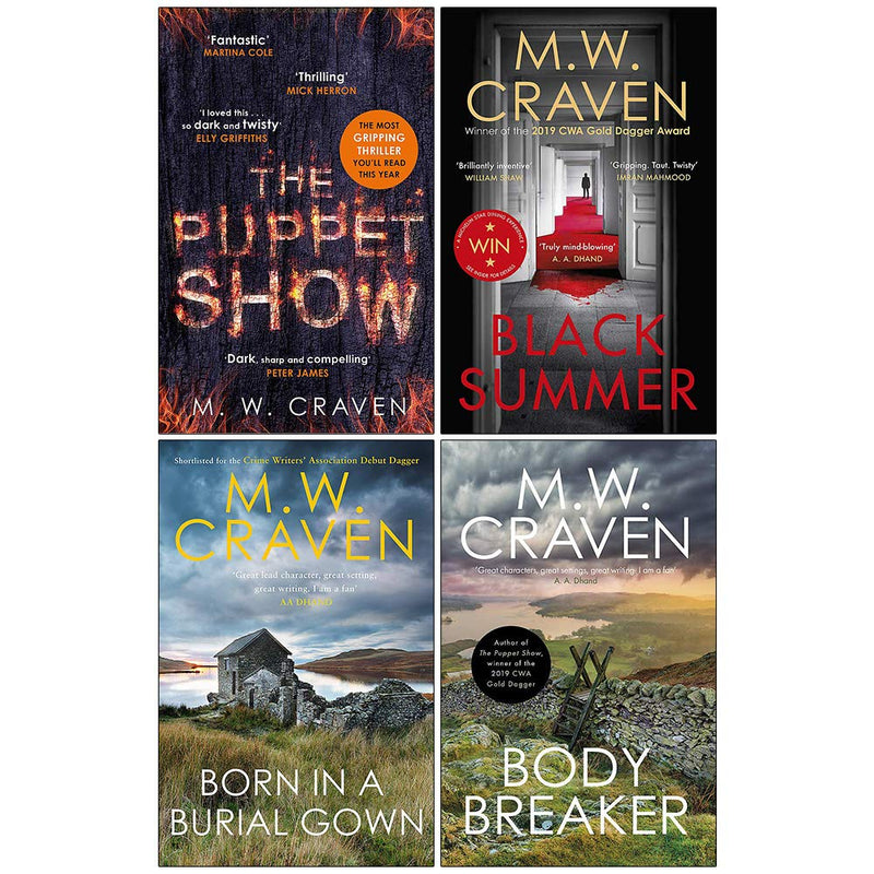 Washington Poe and Avison Fluke Series 4 Books Collection Set By M. W. Craven - The Book Bundle