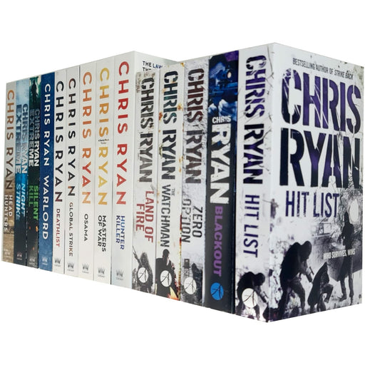 Chris Ryan Collection 14 Books Set (Hit List, Blackout, Zero Option, The Watchman) - The Book Bundle