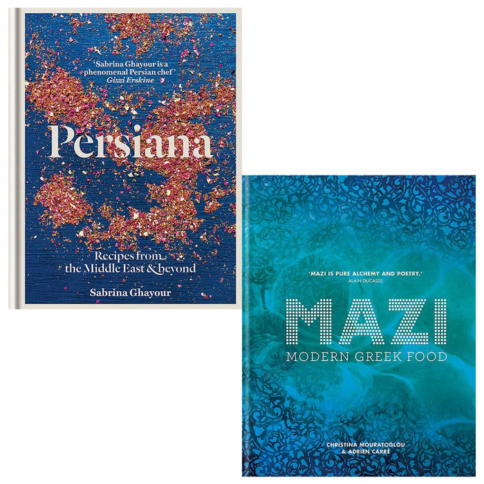 Persiana Recipes From The Middle East & Beyond, Mazi Modern Greek Food 2 Books Collection Set - The Book Bundle