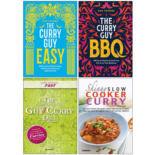 The Curry Guy Easy[Hardcover], Curry Guy BBQ [Hardcover], The Slow Cooker Spice-Guy Curry Diet Recipe Book & The Skinny Slow Cooker Curry Recipe Book 4 Books Collection Set - The Book Bundle