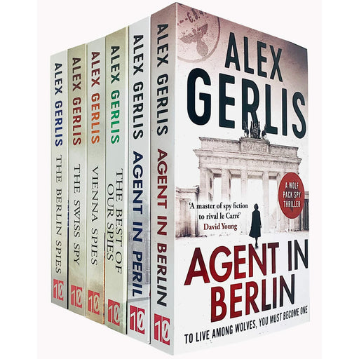 Alex Gerlis Wolf Pack & Spy Masters Series Collection 6 Books Set (Agent in Peril) - The Book Bundle