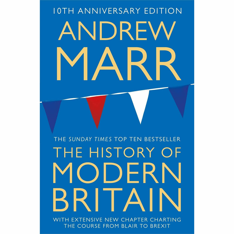 Three paperback books from Andrew Marr's history collection set, including A History of Modern Britain and The History of the World.