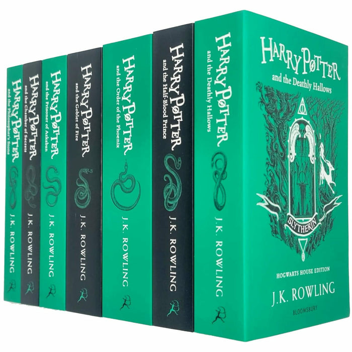 Harry Potter House Slytherin Edition Series Collection 7 Books Set By J.K.  Rowling