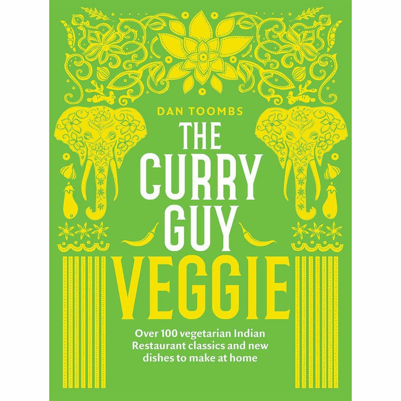 Set of five cookbooks by Dan Toombs, The Curry Guy, featuring Indian and veggie curry recipes, with colorful covers.