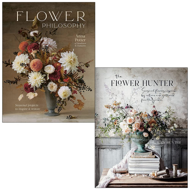 Flower Philosophy By Anna Potter & The Flower Hunter By Lucy Hunter 2 Books Collection Set - The Book Bundle