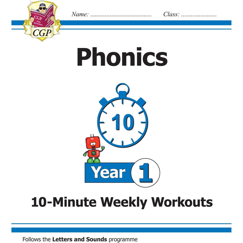 New ks1 english phonics 3 books collection set (phonics screening check, 10-minute weekly workouts, targeted practice book) - The Book Bundle