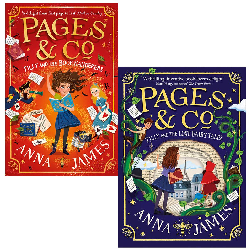 Anna James Pages & Co Collection 2 Books Set (Tilly and the Bookwanderers, Tilly and the Lost Fairy Tales) - The Book Bundle
