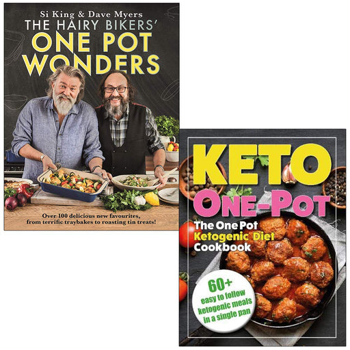 The Hairy Bikers' One Pot Wonders By Hairy Bikers & The One Pot Ketogenic Diet Cookbook By Iota 2 Books Collection Set - The Book Bundle