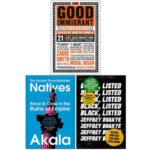 The Good Immigrant, Natives, Black Listed 3 Books Collection Set - The Book Bundle