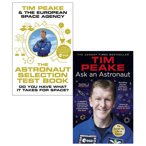 Astronaut selection test book [hardcover], ask an astronaut tim peake collection 2 books set - The Book Bundle
