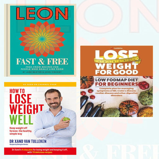 leon fast & free[hardcover], how to lose , low fodmap diet 3 books collection set - The Book Bundle