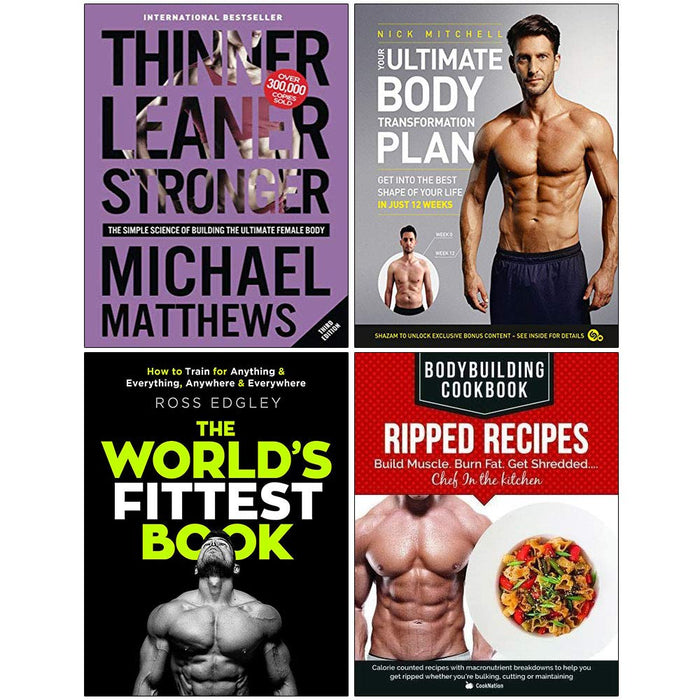 Thinner,Your Ultimate, The World's Fittest Book, Bodybuilding 4 Books Collection Set - The Book Bundle