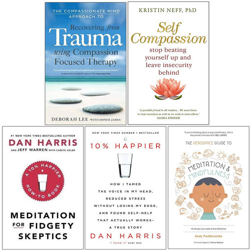 The Compassionate, Self Compassion, Meditation , 10% Happier, The Headspace 5 Books Collection Set - The Book Bundle