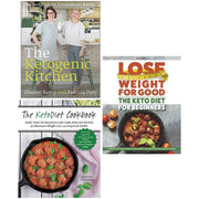 Set of three ketogenic diet cookbooks by Patricia Daly Domini, featuring recipes and tips for keto living, published by Gill / Fair Winds Press.