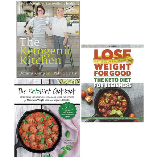 The Ketogenic Kitchen [Hardcover], Ketodiet Cookbook, Lose Weight For Good The Keto Diet for Beginners 3 Books Collection Set - The Book Bundle