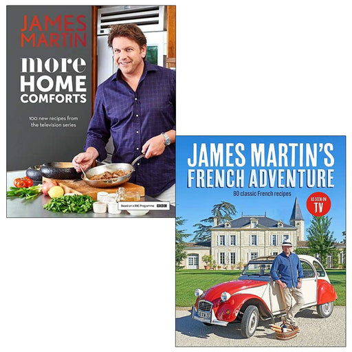 James Martin 2 Books Collection Set (More Home Comforts & French Adventure) - The Book Bundle