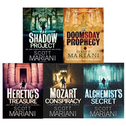 Set of five Scott Mariani Ben Hope Series paperback books, fiction collection with thriller novels by HarperCollins Publishers.