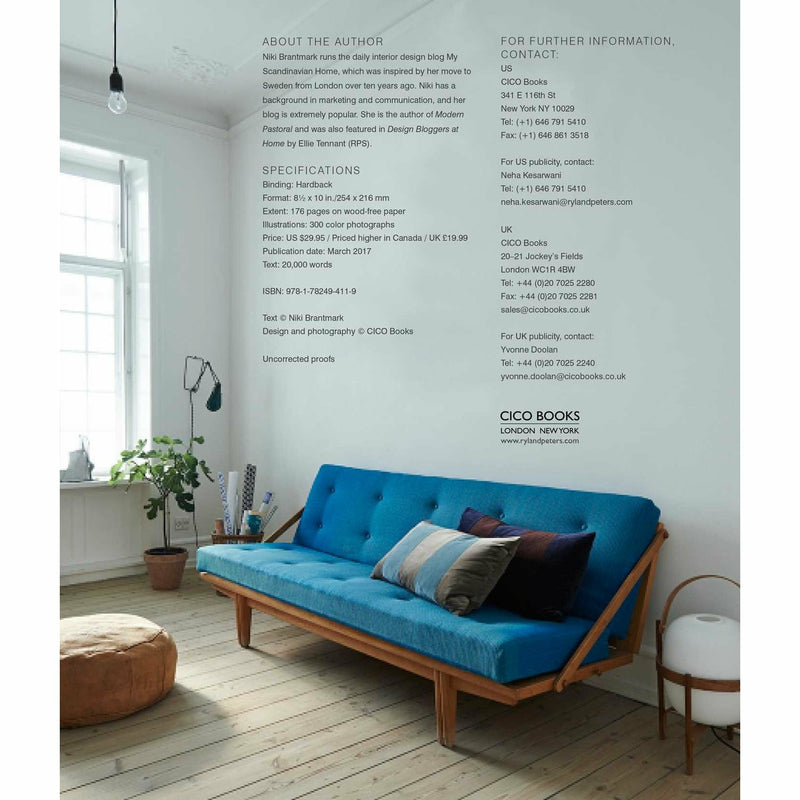 Hardcover book titled "The Scandinavian Home" by Niki Brantmark, featuring interior design inspired by Scandinavian light and style.
