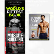 Set of three fitness books by Ross Edgley on muscle building principles, including Sphere and Harper Thorsons editions.