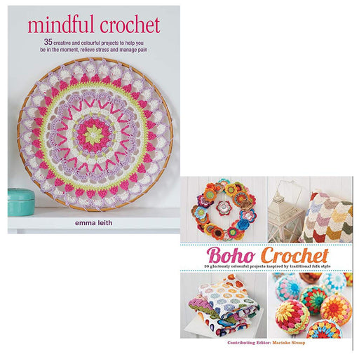 Mindful Crochet, Boho Crochet 2 Books Collection Set - The Book Bundle