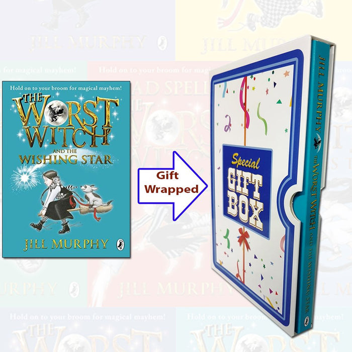 Jill Murphy The Worst Witch Box set 7 Books in Two Gift Wrapped Slipcase inc - The Book Bundle