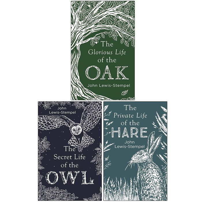 John Lewis-Stempel Collection 3 Books Set (The Glorious Life of the Oak, The Secret Life of the Owl, The Private Life of the Hare) - The Book Bundle