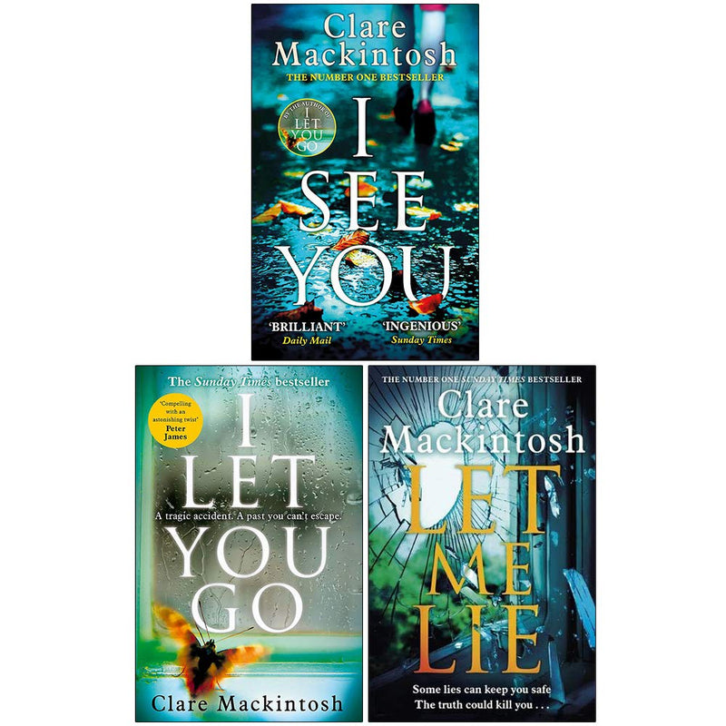 Clare Mackintosh Collection 3 Books Set (I See You, I Let You Go, Let Me Lie) - The Book Bundle