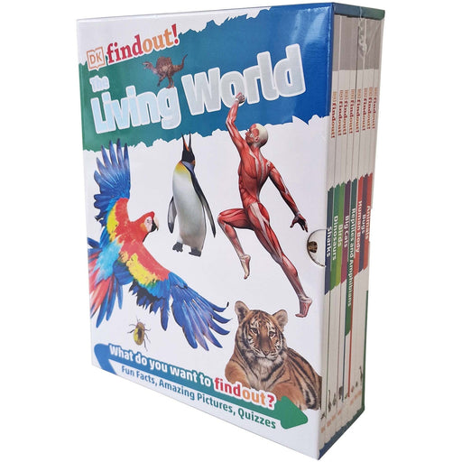 DKfindout!: The Living World Collection 8 Books Box Set (Animals, Bugs, Human Body) - The Book Bundle