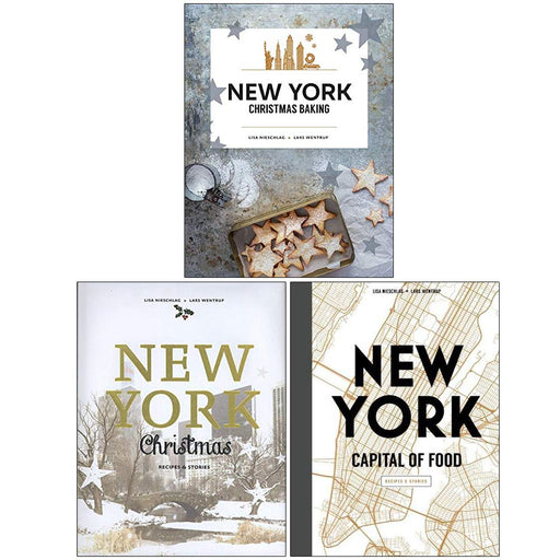 New York Christmas Baking, New York Christmas Recipes and Stories, New York Capital of Food 3 Books Collection Set - The Book Bundle