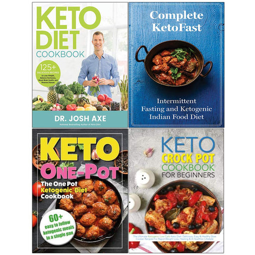 Keto Diet Cookbook, Complete KetoFast, The One Pot Ketogenic Diet Cookbook, The Keto Crock Pot Cookbook For Beginners 4 Books Collection Set - The Book Bundle