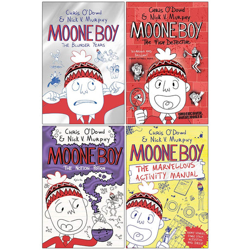 Moone Boy Series 4 Books Collection Set by Chris O'Dowd, Nick Vincent Murphy (The Blunder Years, The Fish Detective) - The Book Bundle